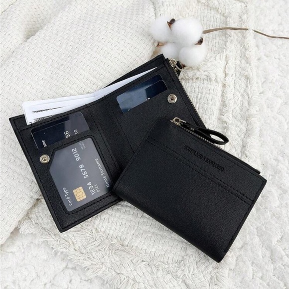 ⚠️Clearance Black Small Fold-over Wallet / Cardholder - Picture 2 of 5